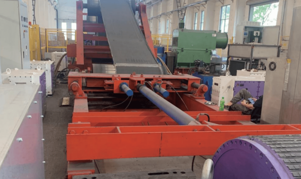 Banco prova per tamburi trasportatori elettrici