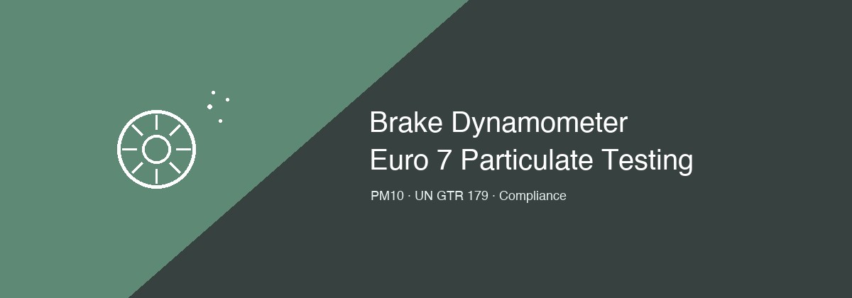 Brake dynamometer testing for Euro 7 particulate emissions compliance illustration