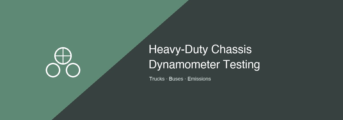 Heavy-duty chassis dynamometer testing for trucks and buses illustration