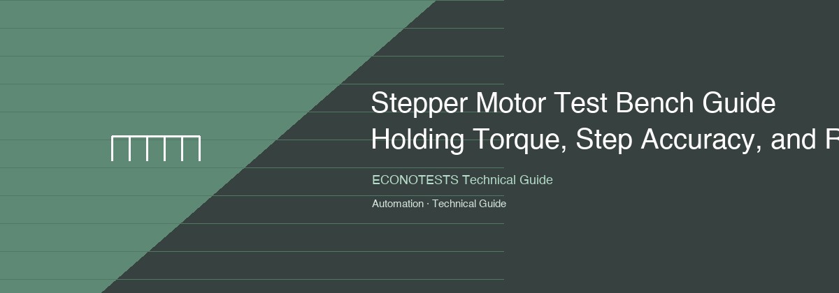 Stepper Motor Test Bench Guide: Holding Torque, Step Accuracy, and Resonance Testing