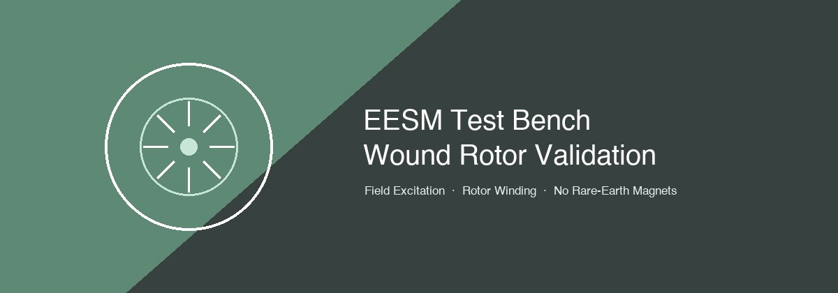 EESM Wound Rotor Synchronous Motor Test Bench