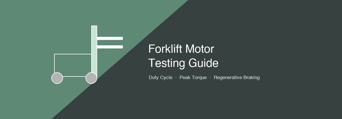 Forklift Industrial Truck Motor Test Bench