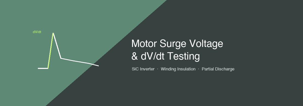 Motor Surge Voltage dV/dt Winding Insulation Test